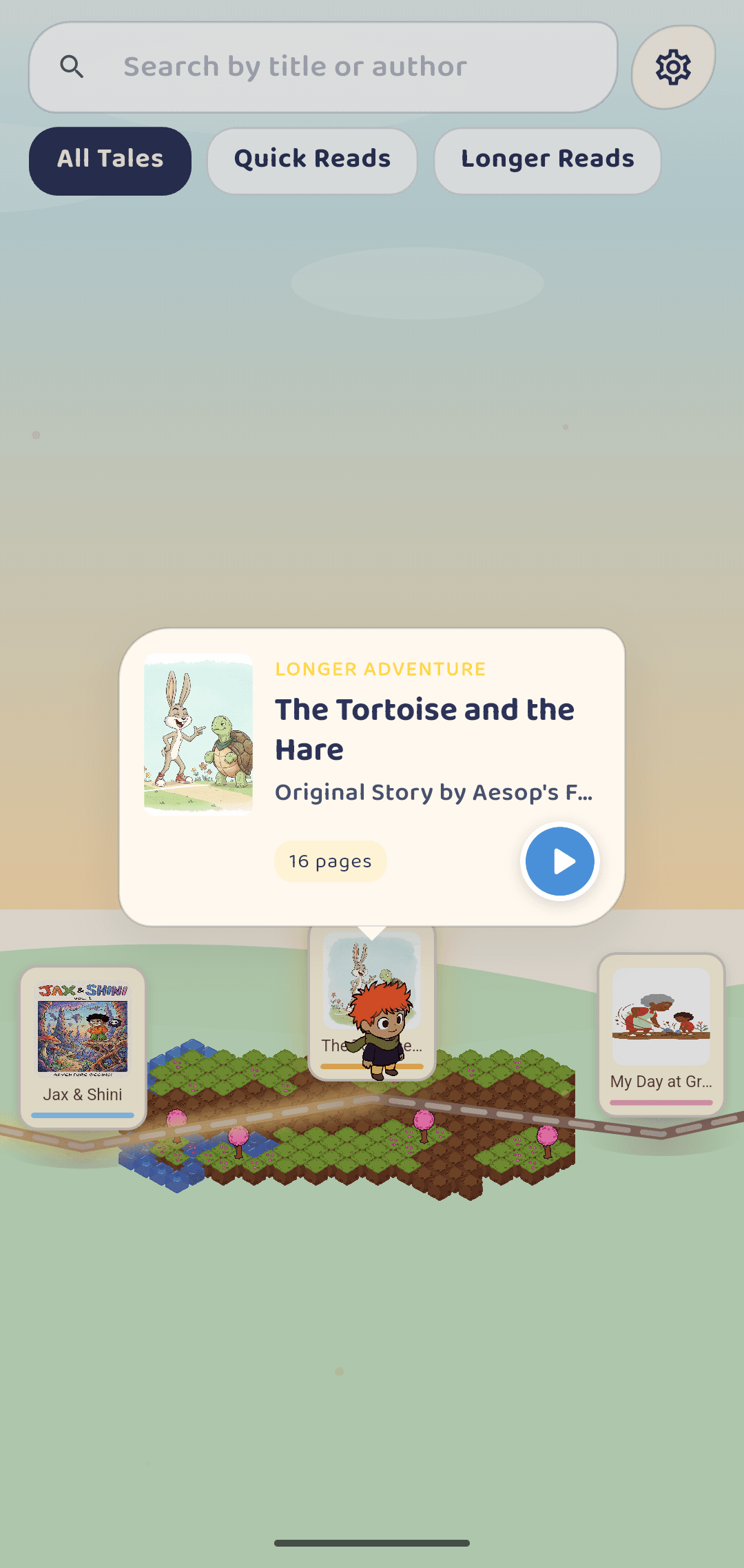 Story library screen